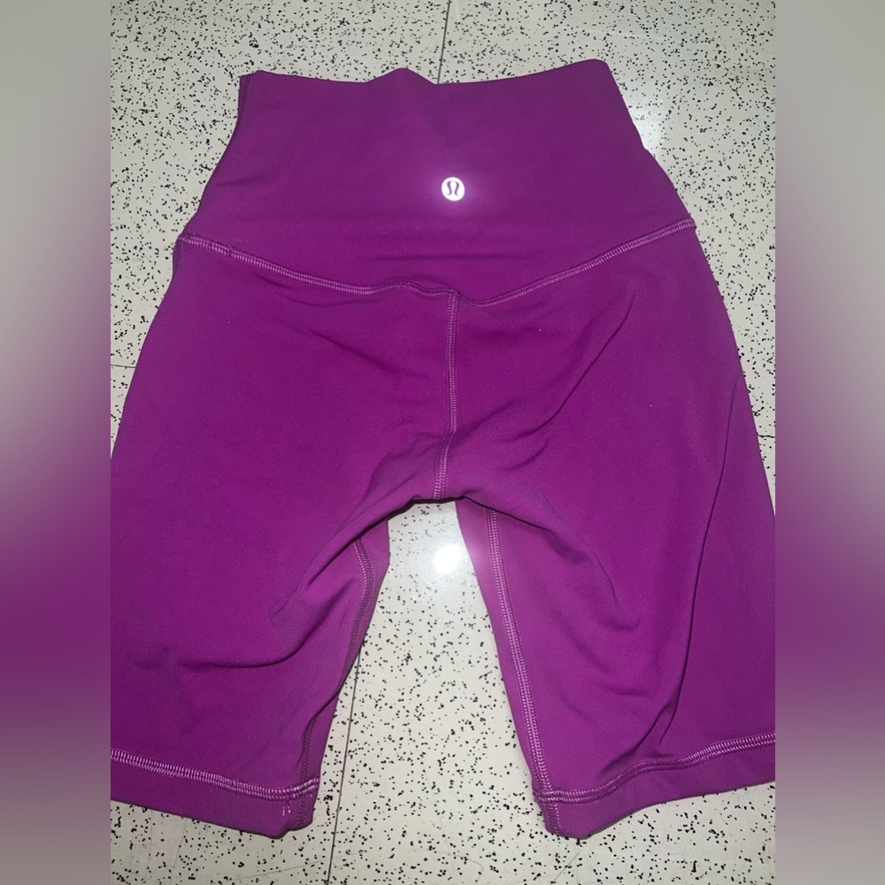 Lululemon purple biker shorts